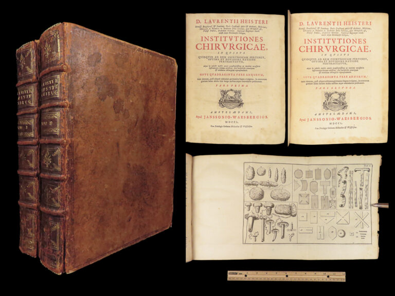 Image of Institutiones Chirurgicae – Lorenz Heister – 1750 | Folding Plates, Anatomy & Surgery Tools