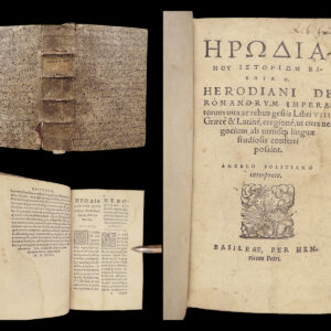 Herodiani De Romanorvm – Herodian – 1563 | Greek & Latin Parallel, Poliziano