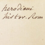 Herodiani De Romanorvm – Herodian – 1563 | Greek & Latin Parallel, Poliziano