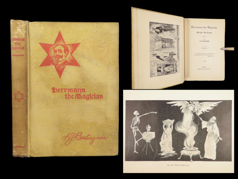 Image of Herrmann the Magician – H.J. Burlingame – 1897 | First Edition, Illustrated Magic Tricks