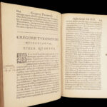 Historiae Francorum – Gregory of Tours – 1610 | Ten Books of Histories