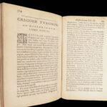 Historiae Francorum – Gregory of Tours – 1610 | Ten Books of Histories