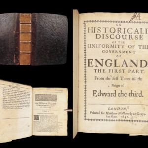 An Historicall Discourse – Nathaniel Bacon – 1672 | Secret Printing of History of England