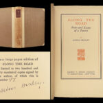 1925 – Along the Road – Aldous Huxley | First Edition |  Signed by Huxley