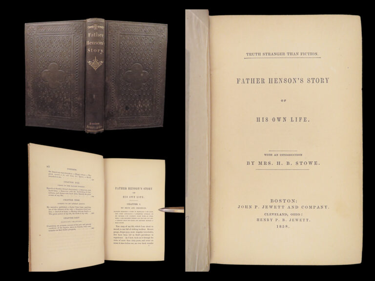 Image of Josiah Henson’s Story of His Own Life – 1858 | Slave Narrative | Uncle Tom’s Inspiration