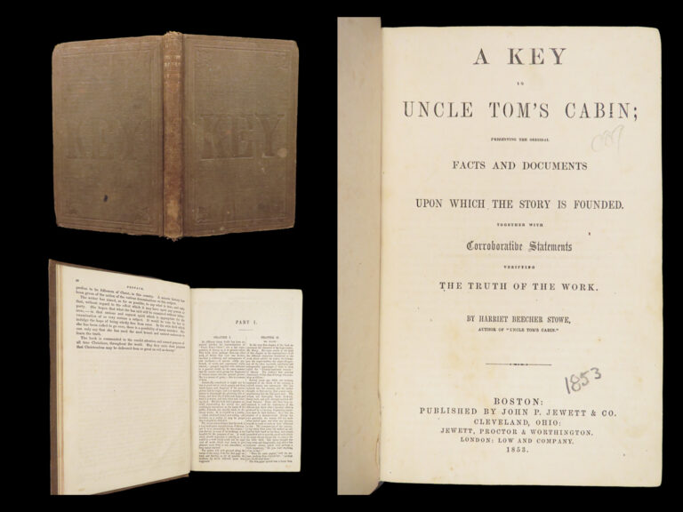 Image of A Key to Uncle Tom’s Cabin – Harriet Beecher Stowe – 1853 | First Edition