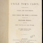 A Key to Uncle Tom’s Cabin – Harriet Beecher Stowe – 1853 | First Edition