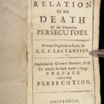Relation of the Death of the Primitive Persecutors – Lactantius – 1687 | Burnet English