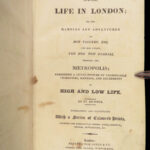Real Life in London – Pierce Egan – 1821 | First Edition, 2 Volumes, Color Plates