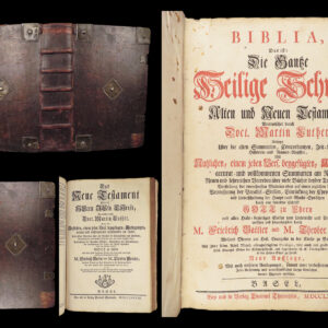 Biblia – Holy Bible – 1778 | Martin Luther Translation, Basel Folio, Woodcuts