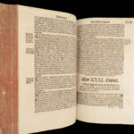 Genesis Commentary – Martin Luther – 1572 | Huge German Folio in Vellum