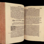 Genesis Commentary – Martin Luther – 1572 | Huge German Folio in Vellum