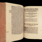 Genesis Commentary – Martin Luther – 1572 | Huge German Folio in Vellum