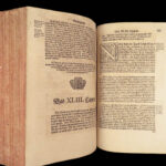 Genesis Commentary – Martin Luther – 1572 | Huge German Folio in Vellum