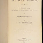 My Sermon-Notes – C. H. Spurgeon – 1884 | 1st Edition