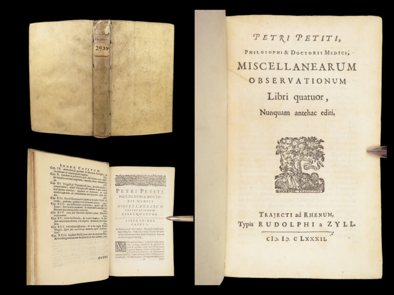 Image of Miscellanea Observationum – Pierre Petit – 1682 | Classical Literature Commentary