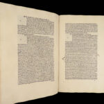 Fracisci Petracae De remediis – Petrarch – 1492 | Incunable, Vellum Folio