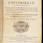 Pharmacopée Universelle – Nicolas Lémery – 1698 | French Medicine Compendium