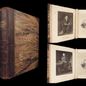 1862 National Portraits ART Gallery Washington Thomas Jefferson Hamilton Chappel