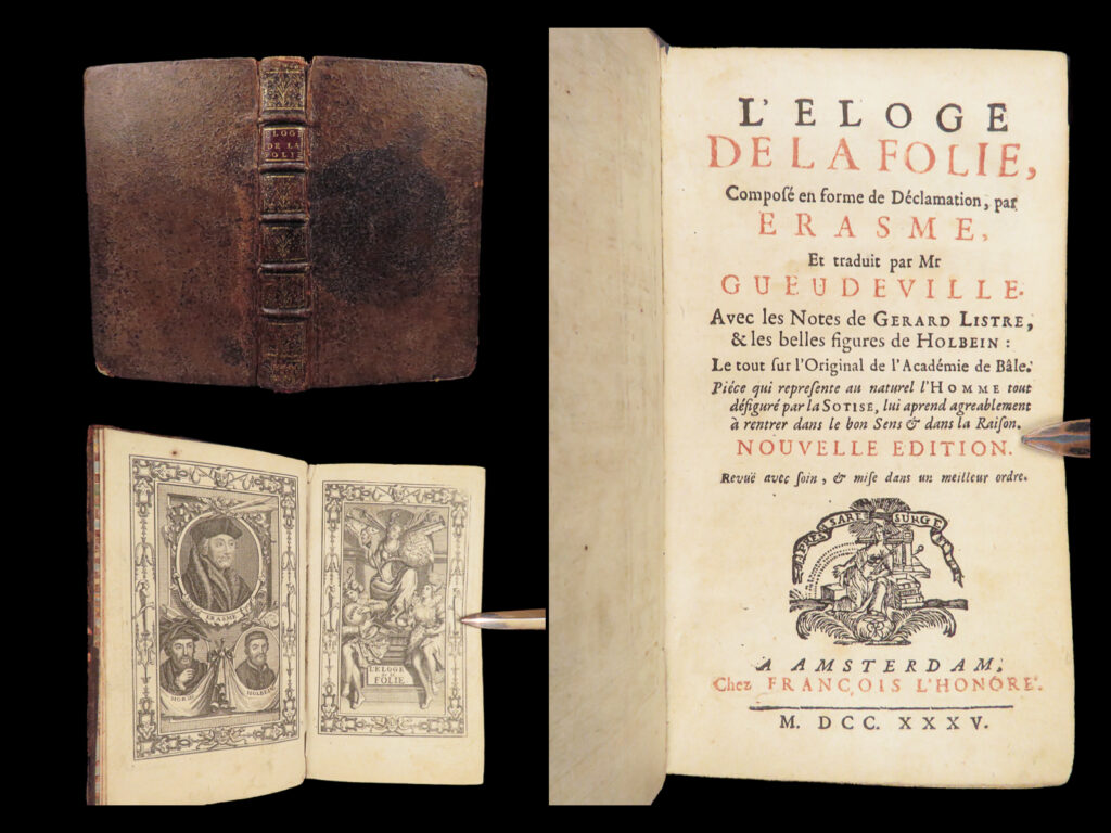 L’éloge de la folie – erasmus – 1735 | in praise of folly, holbein woodcuts |