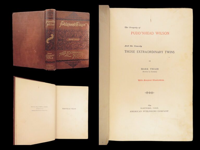 Image of The Tragedy of Pudd’nhead Wilson – Mark Twain – 1894 | First Edition, First State