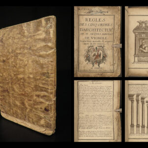 1665 Five Orders Architecture VIGNOLA Italian ART Michelangelo RARE Paris ed