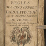 1665 Five Orders Architecture VIGNOLA Italian ART Michelangelo RARE Paris ed