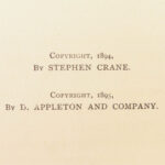 The Red Badge of Courage – Stephen Crane – 1896 | First Edition