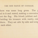 The Red Badge of Courage – Stephen Crane – 1896 | First Edition
