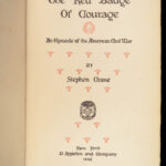 The Red Badge of Courage – Stephen Crane – 1896 | First Edition
