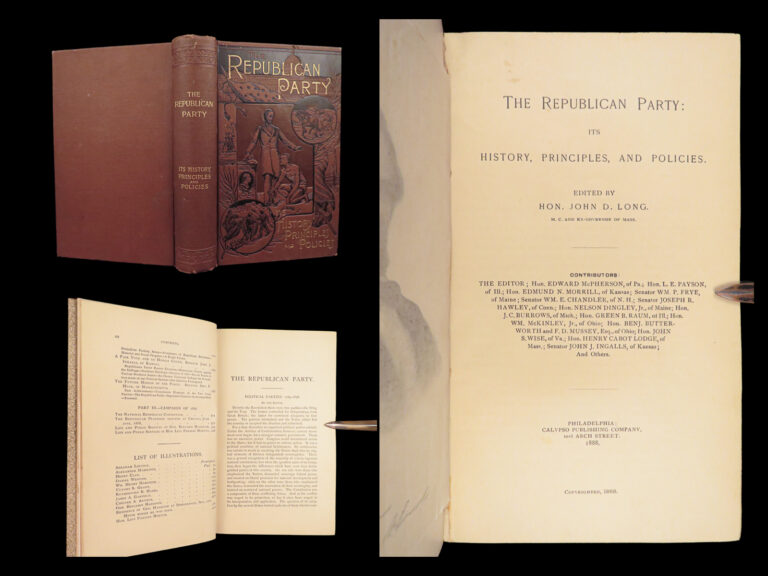 Image of The Republican Party – John Davis Long – 1888 | Illustrated American Government
