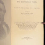 The Republican Party – John Davis Long – 1888 | Illustrated American Government