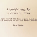 1935 Second Richard Byrd Expedition to Antarctica | First Edition Signed by Byrd