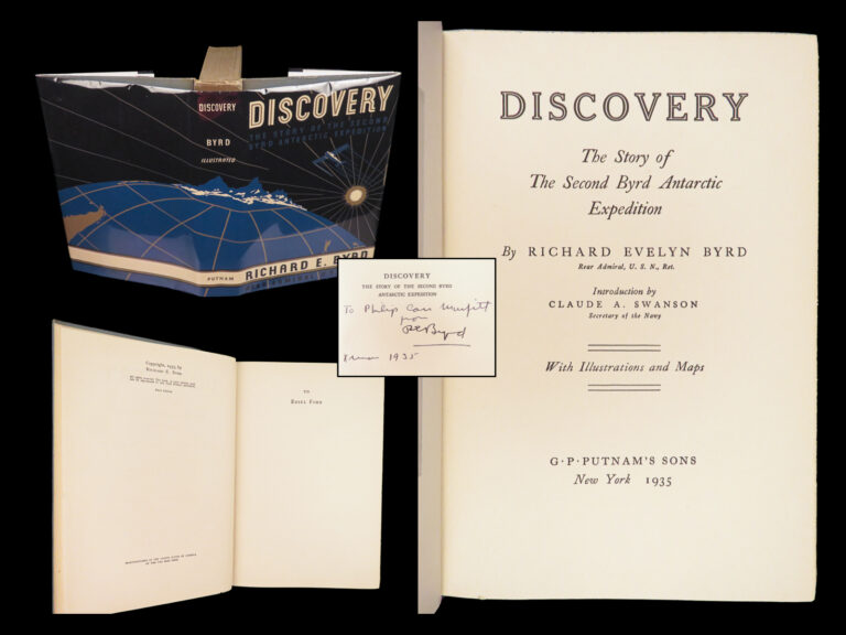 Image of 1935 Second Richard Byrd Expedition to Antarctica | First Edition Signed by Byrd