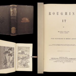 Roughing It – Mark Twain – 1872 | First Edition First State, Nevada Silver Rush