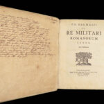De Re Militari Romanorum – Claudius Salmasius – 1657 | Elzevir First Edition