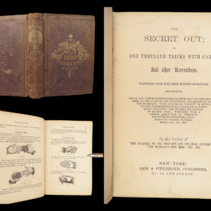 1859 Secret Out by Wiljalba Frikell | 1st edition Magic Card Tricks Secrets