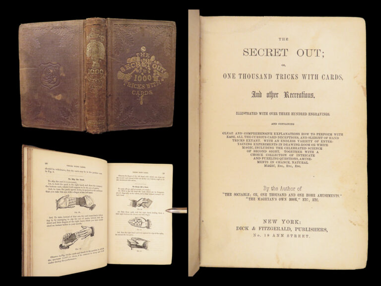 Image of 1859 Secret Out by Wiljalba Frikell | 1st edition Magic Card Tricks Secrets