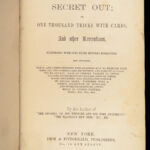 1859 Secret Out by Wiljalba Frikell | 1st edition Magic Card Tricks Secrets