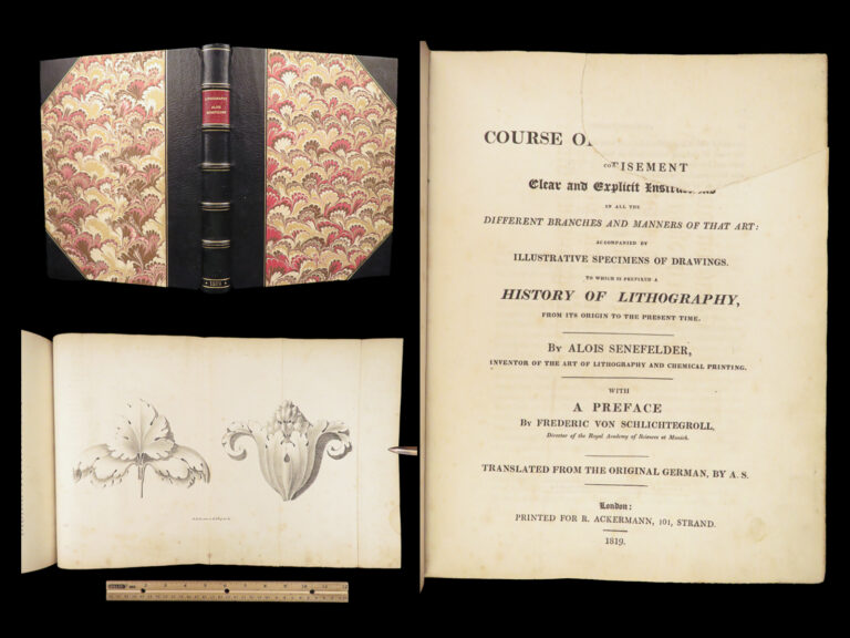 Image of A Complete Course of Lithography – Alois Senefelder – 1819 | Illustrated First English Edition
