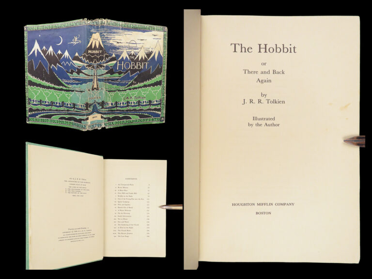 Image of 1966 The Hobbit JRR Tolkien Lord of Rings 27th printing + Maps + Original DJ