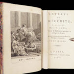 Idylles of Theocritus – 1796 | Beautiful Morocco, 19 Engravings | French 2vol