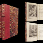 Idylles of Theocritus – 1796 | Beautiful Morocco, 19 Engravings | French 2vol