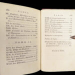 Idylles of Theocritus – 1796 | Beautiful Morocco, 19 Engravings | French 2vol