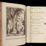 Idylles of Theocritus – 1796 | Beautiful Morocco, 19 Engravings | French 2vol
