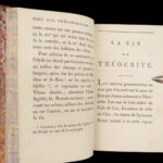 Idylles of Theocritus – 1796 | Beautiful Morocco, 19 Engravings | French 2vol