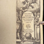 Valerii Maximi Dictorum et Factorum – Valerius Maximus – 1626 | Latin Miniature