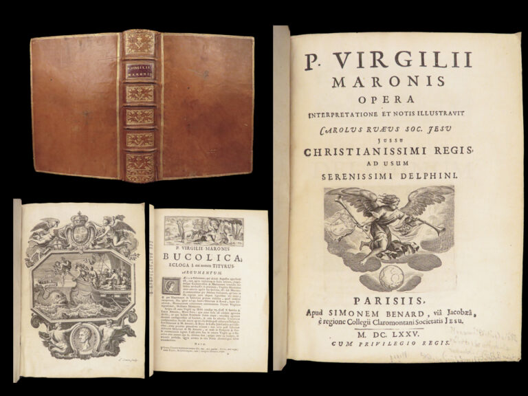 Image of Works of Virgil – 1675 | Aeneid Bucolics Georgics | P. Virgilii Maronis Opera