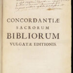 Sacrorum Bibliorum – Franciscus Lucas – 1726 | Latin Bible Concordance