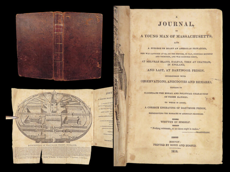 Image of Benjamin Waterhouse – Journal – 1816 | First Edition | War of 1812 Prison Journal